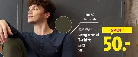 Langærmet T-shirt