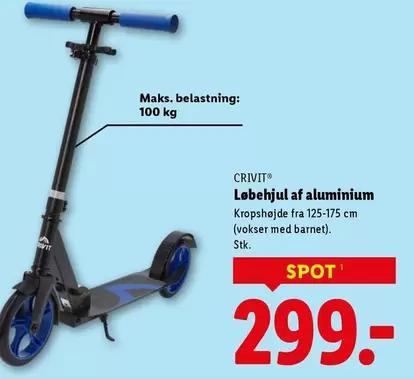 Løbehjul af aluminium