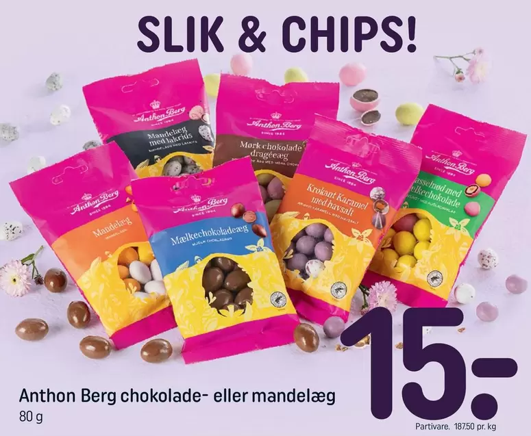 chokolade- eller mandelæg