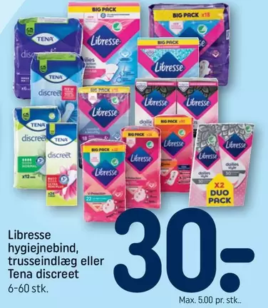 Duo - hygiejnebind, trusseindlæg