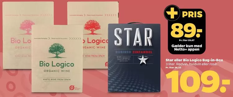 Bio - Star eller -Logico Bag-in-Box