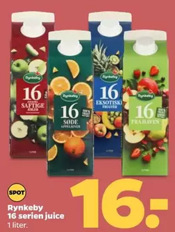 Rynkeby 16 serien juice