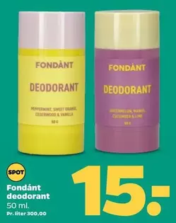 Fondant deodorant