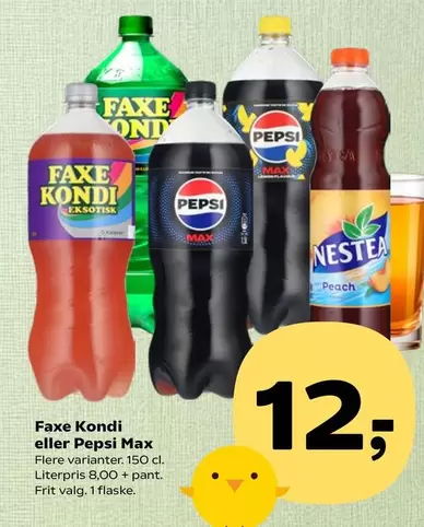 Faxe -  Kondi or Pepsi Max