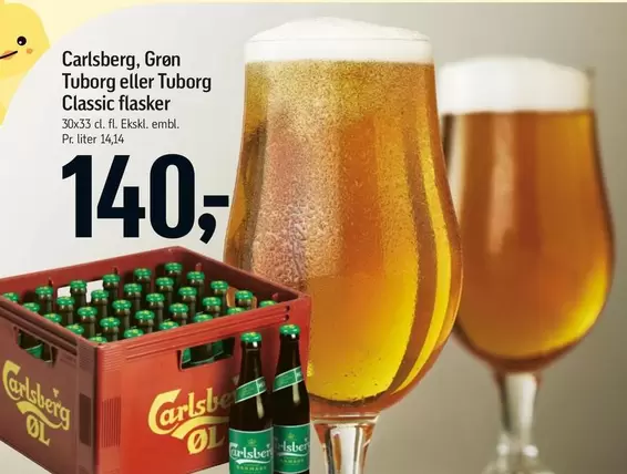 Carlsberg - Gran Tuborg eller Tuborg Classic flasker