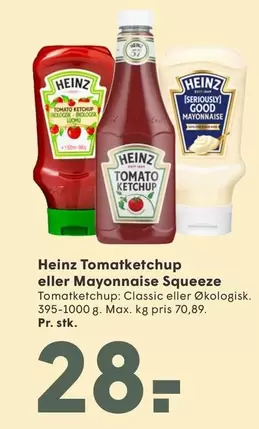 Tomatetchup eller Mayonnaise Squeeze