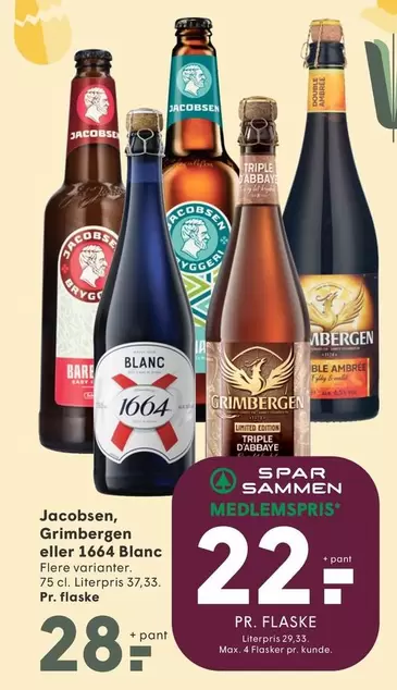 Easy - Grimbergen eller 1664 Blanc