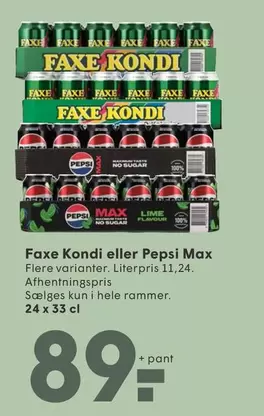 Faxe -  Kondi eller Pepsi Max