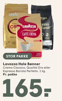 Hele Bonner Crema Classico, Qualità Oro eller Espresso Barista Perfetto