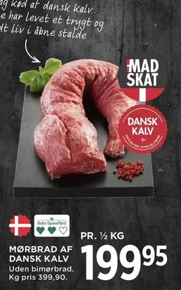 Mørbrad af Dansk Kalv