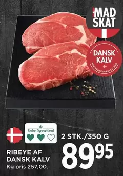 RIBEYE AF DANSK KALV