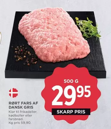 RØRT FARS AF DANSK GRIS