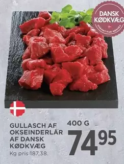 Gullasch af okseinderlår