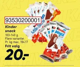 Kinder -  snack 93530200001