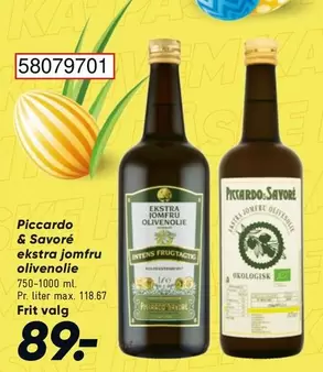 Piccardo & Savoré ekstra jomfru olivenolie 58079701