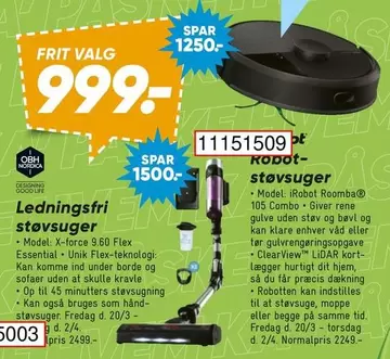 Robot - Ledningsfri støvsuger