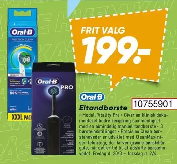 Oral B - Eltandbørste