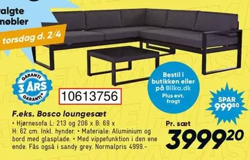 Den - Bosco loungesæt