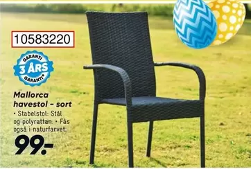 Mallorca havestol - sort 10583220