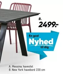 New York havebord 220 cm