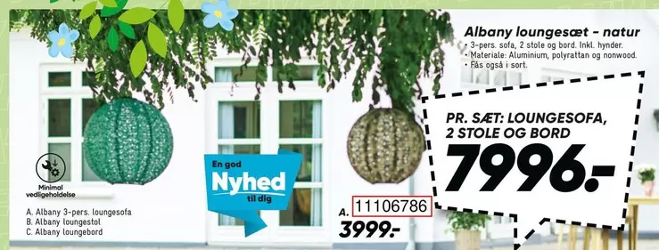 Natur - Albany loungesæt