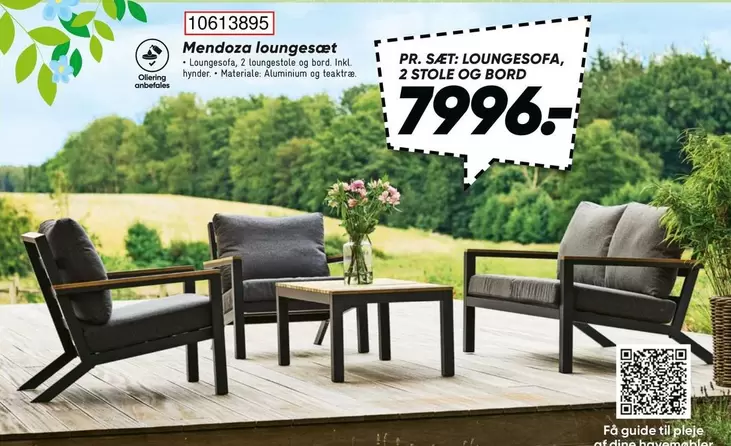 Dine - Mendoza loungessæt