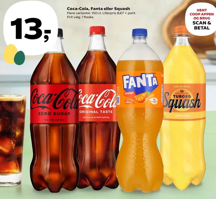 Coca Cola - Coca-Cola, Fanta eller Squash