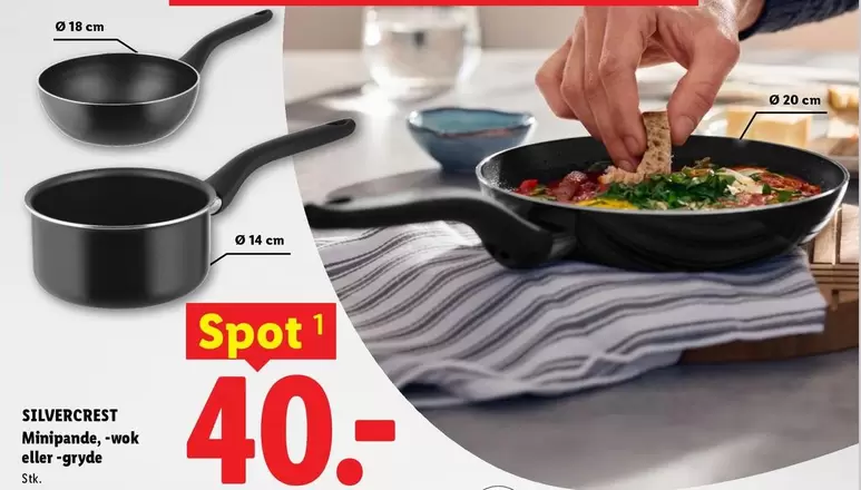 Minipande, wok eller gryde