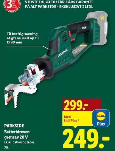 Batteridriven grensav 20 V