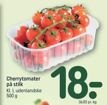 Cherrytomater på stilk