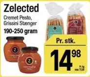 Cremet Pesto, Grissini Stænger