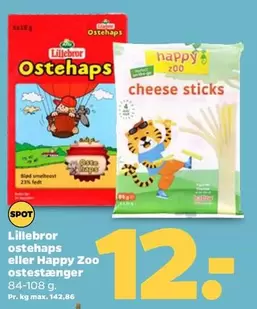 ostehaps eller Happy Zoo ostestænger