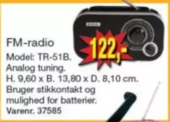 FM-radio Model: TR-51B