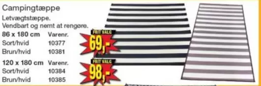 Campingtæppe Letvægtstæppe