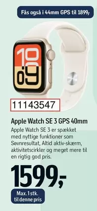 Apple Watch SE 3 GPS 40mm