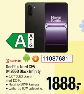 OnePlus Nord CE5 8/128GB Black Infinity
