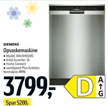 Siemens - Opvaskemaskine
