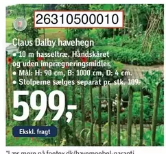 Claus Dalby havehegn 26310500010
