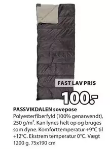 PASSVIKDALE sovepose