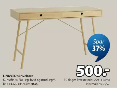LINDVED skrivebord