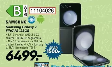 Galaxy - Samsung  Z Flip7 FE 128GB