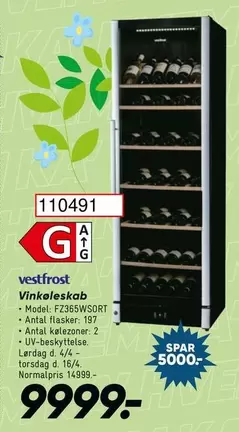 Vinkeleskab - Model: FZ385WSQRT