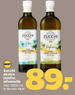 Bio - Zucchi ekstra jomfru olivenolie