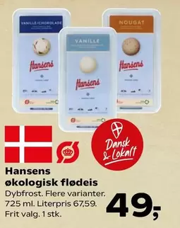 økologisk flødeis
