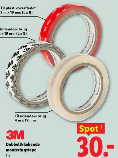 Bh - Dobbelklæbende monteringstape