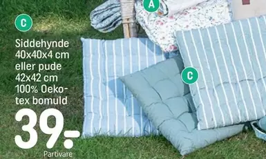 Siddehynde eller pude