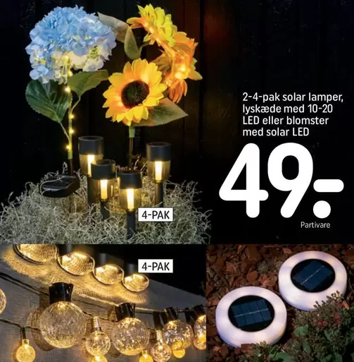 Solar lamper, lyskæde