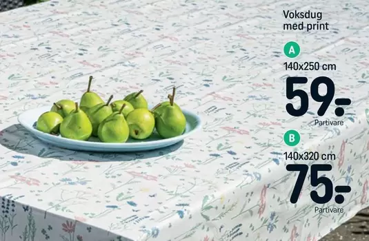 Print - Voksdug med print