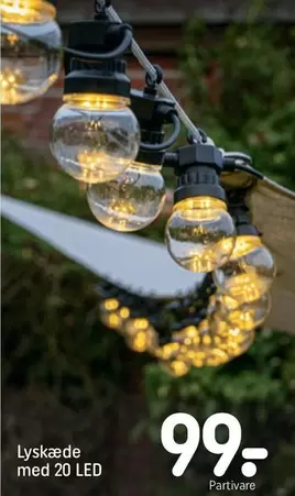 Lyskjæde med 20 LED
