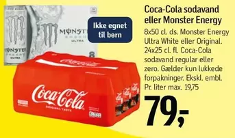 Coca Cola - sodavand eller Monster Energy